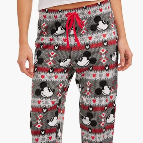 Disney Women's Mickey Mouse Cuffed Jogger Sleep Pant Size XL - Picture 1 of 5